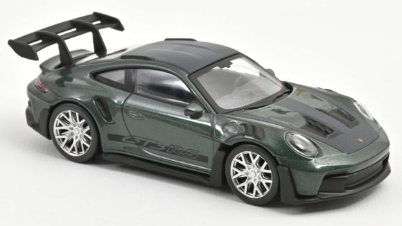 PORSCHE 911 GT3 RS 2022 GREEN METALLIC/BLACK JET CAR
