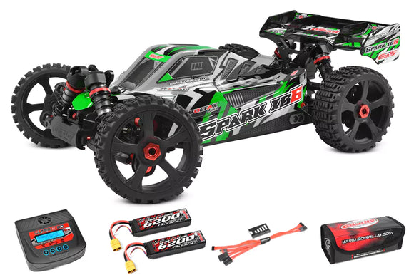Team Corally - Spark XB-6 RTR - Drive'n Go Pack 6S - Green Color