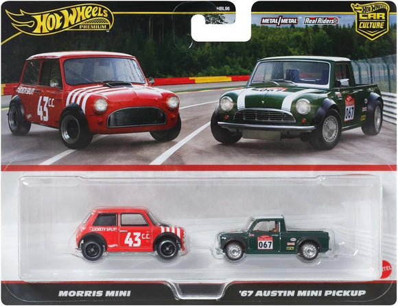 Morris Mini #43 red & 1967 Austin Mini Pick-up